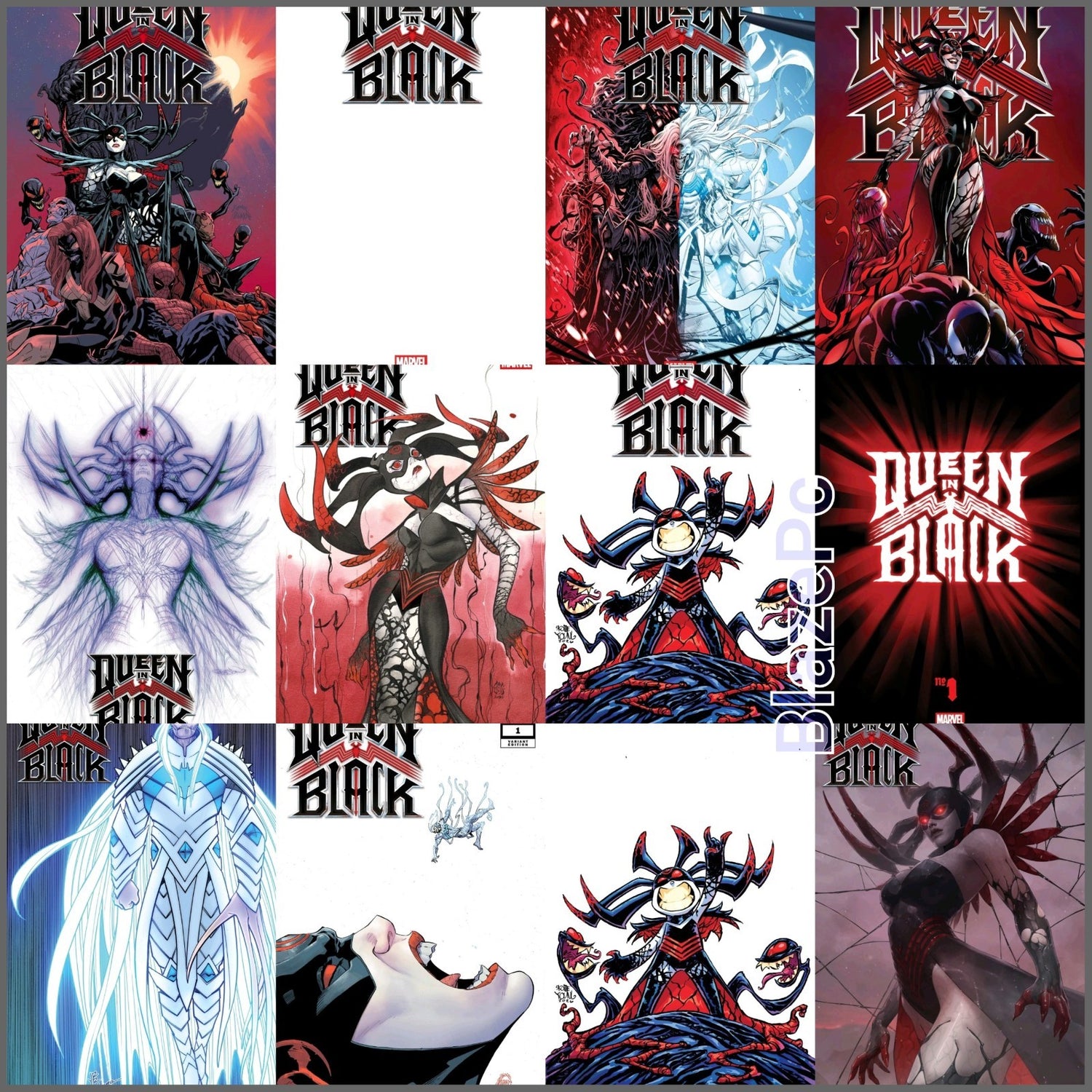 Queen In Black #1 A B C D E F G H Variant Set 1:25 50 100 200 Option Presale 7/1