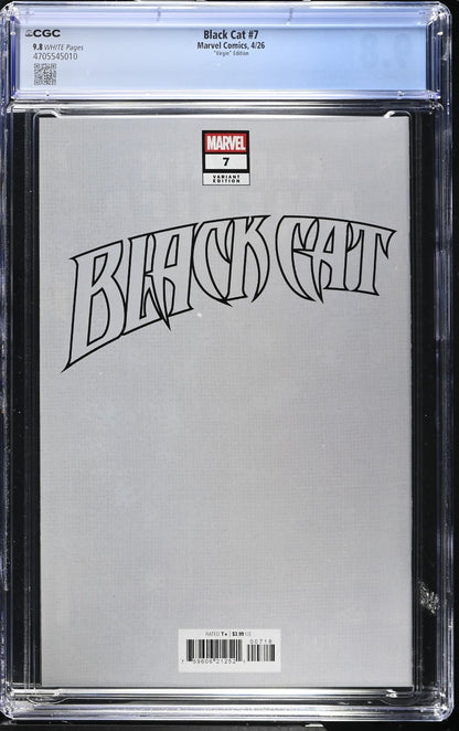 Black Cat #7 CGC 9.8 1:50 Adam Hughes VIRGIN Variant 1st Print Marvel 2026