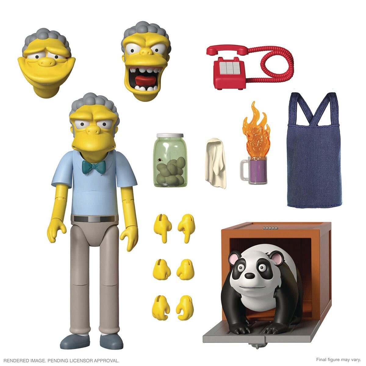 Simpsons Ultimates Wave 1 Set Space Homer Moe Robot Itchy Scratchy Poochie
