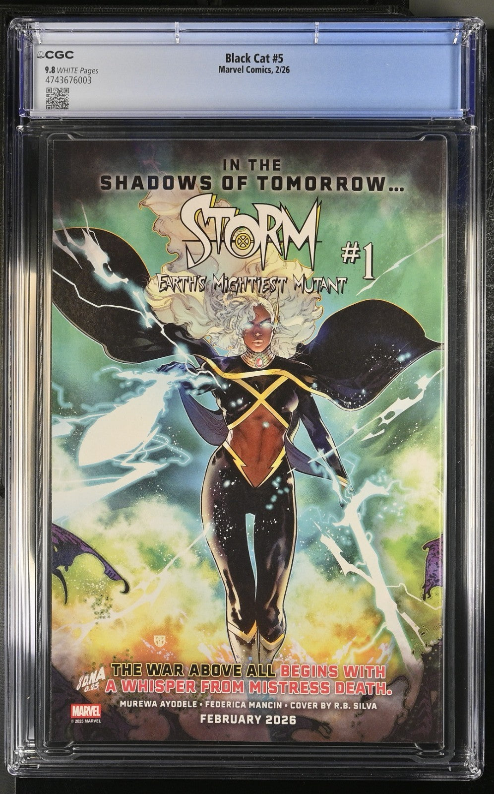 Black Cat #5 CGC 9.8 Cover A Adam Hughes 1st Print Marvel Comics 2025