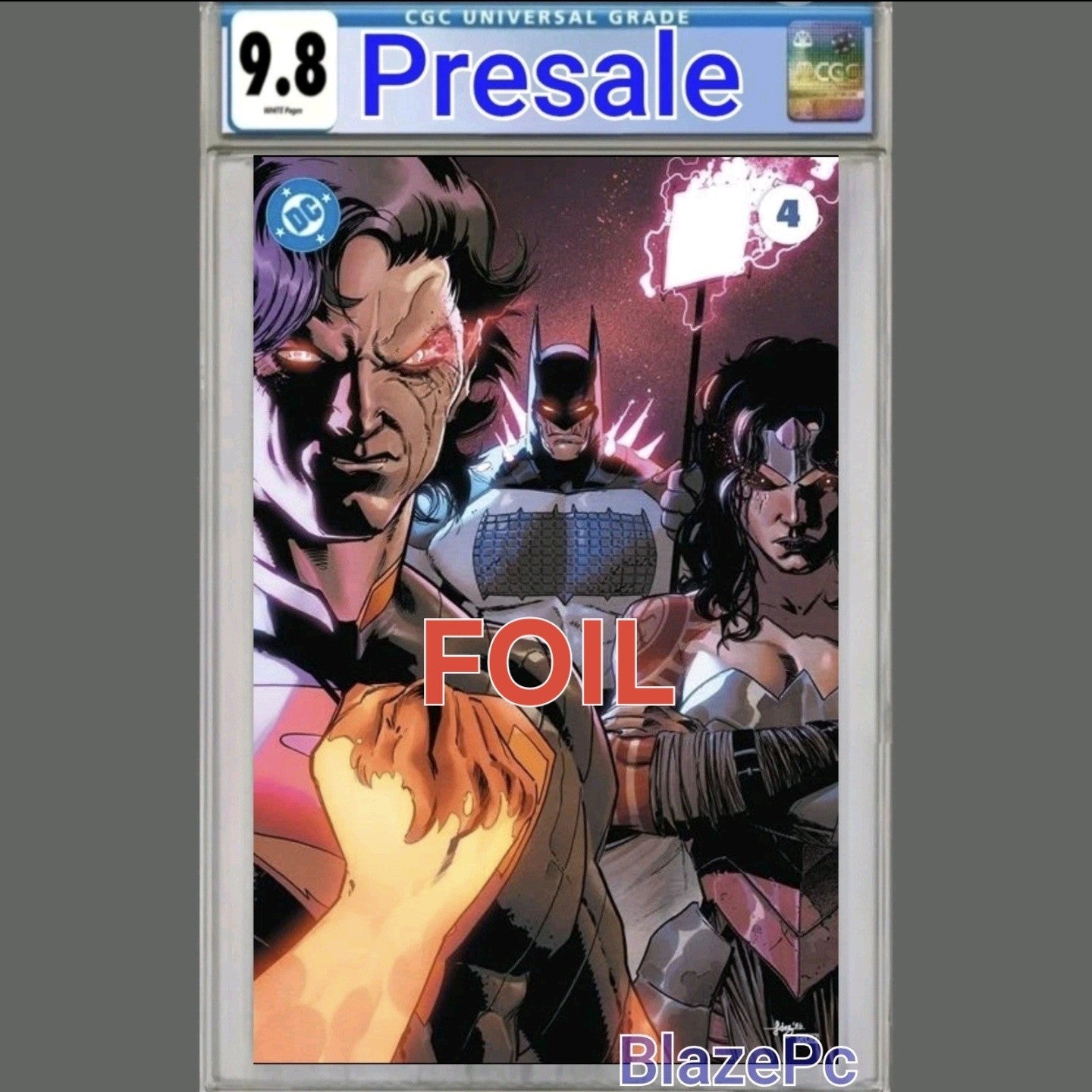 DC K.O. #4 CGC 9.8 Cover J Javier Fernandez FOIL Variant Absolute PRESALE