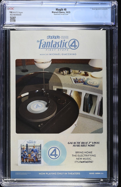 Magik #8 CGC 9.8 1:25 Russell Dauterman Variant Marvel Comics 2025