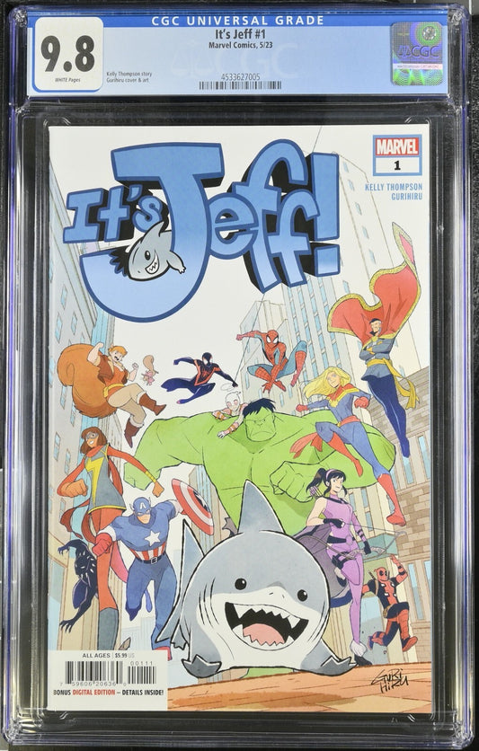 Its Jeff #1 CGC 9.8 Cover A 1st Print Gurihiru Thompson Rivals Marvel 2023