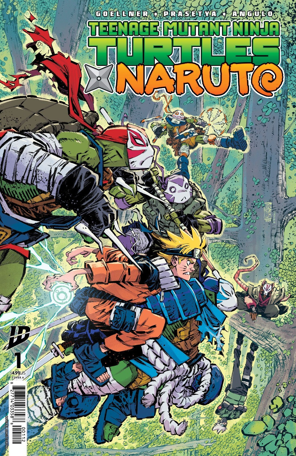 Teenage Mutant Ninja Turtles X Naruto #1 2nd Print Corona Variant IDW 2025 NM