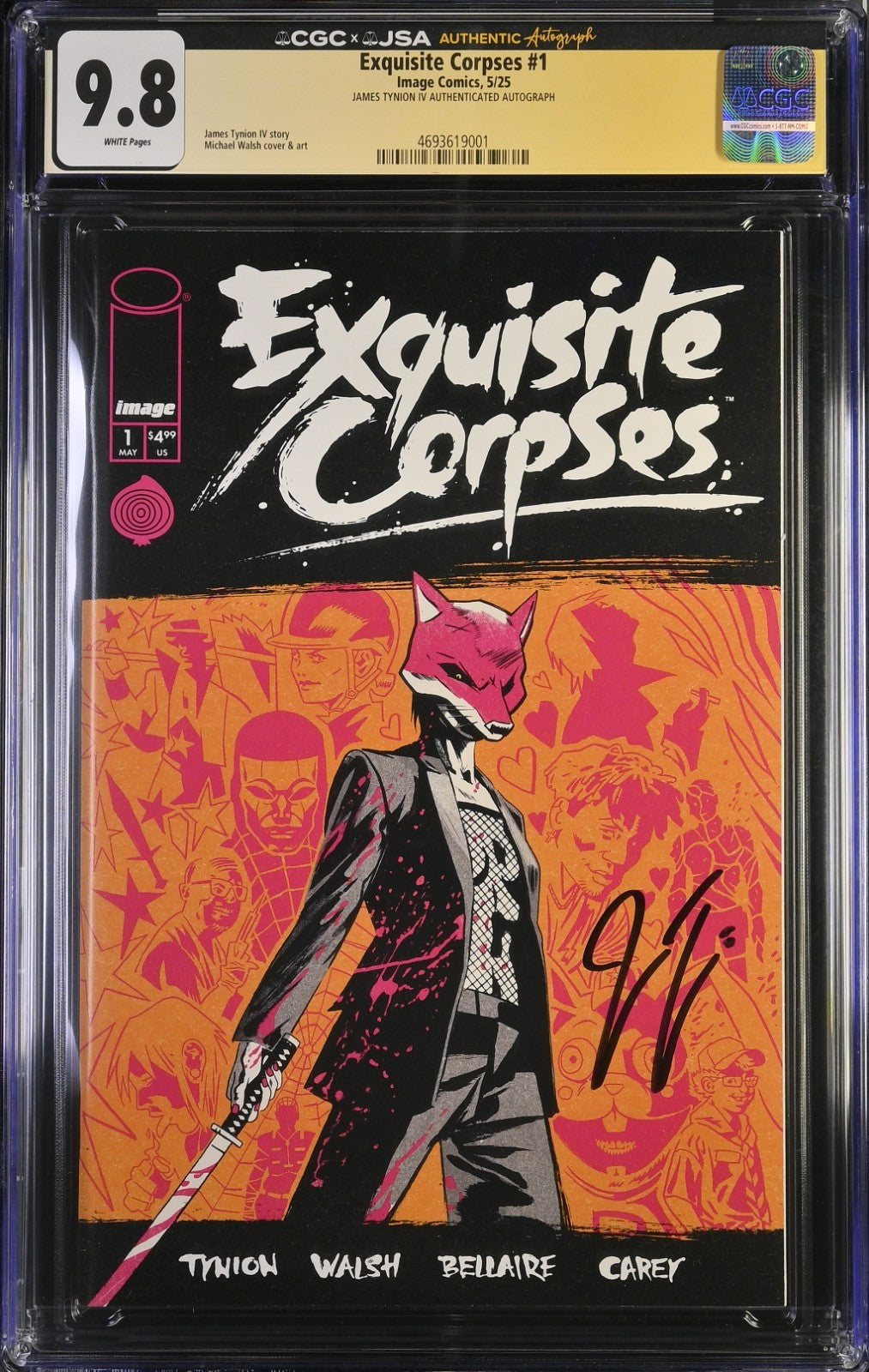 Exquisite Corpses #1 CGC SS JSA 9.8 Cover A Walsh 1st Print Signed By Tynion