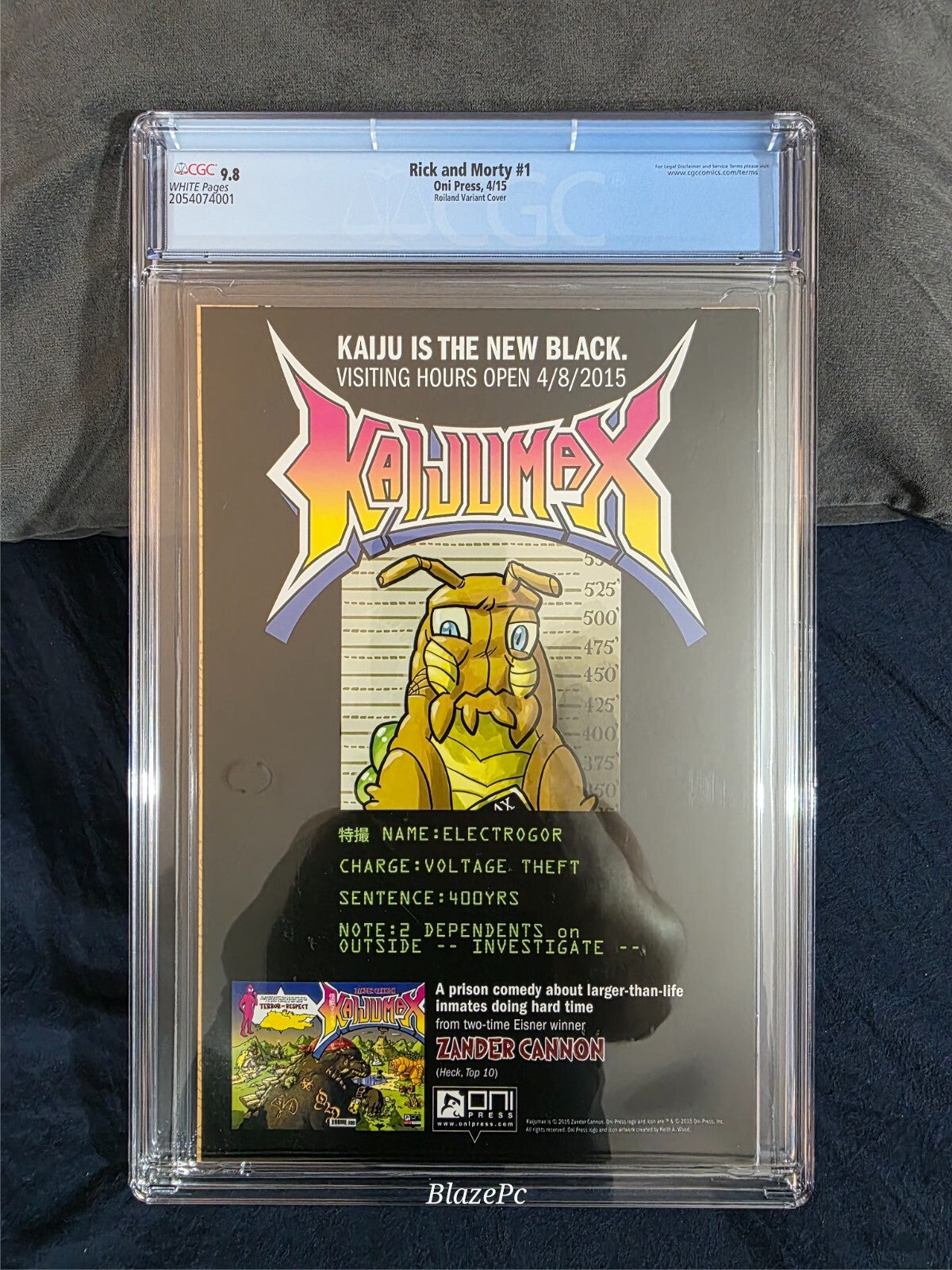 Rick and Morty #1 CGC 9.8 1:50 Roiland Incentive Variant Grail Oni Press 2015