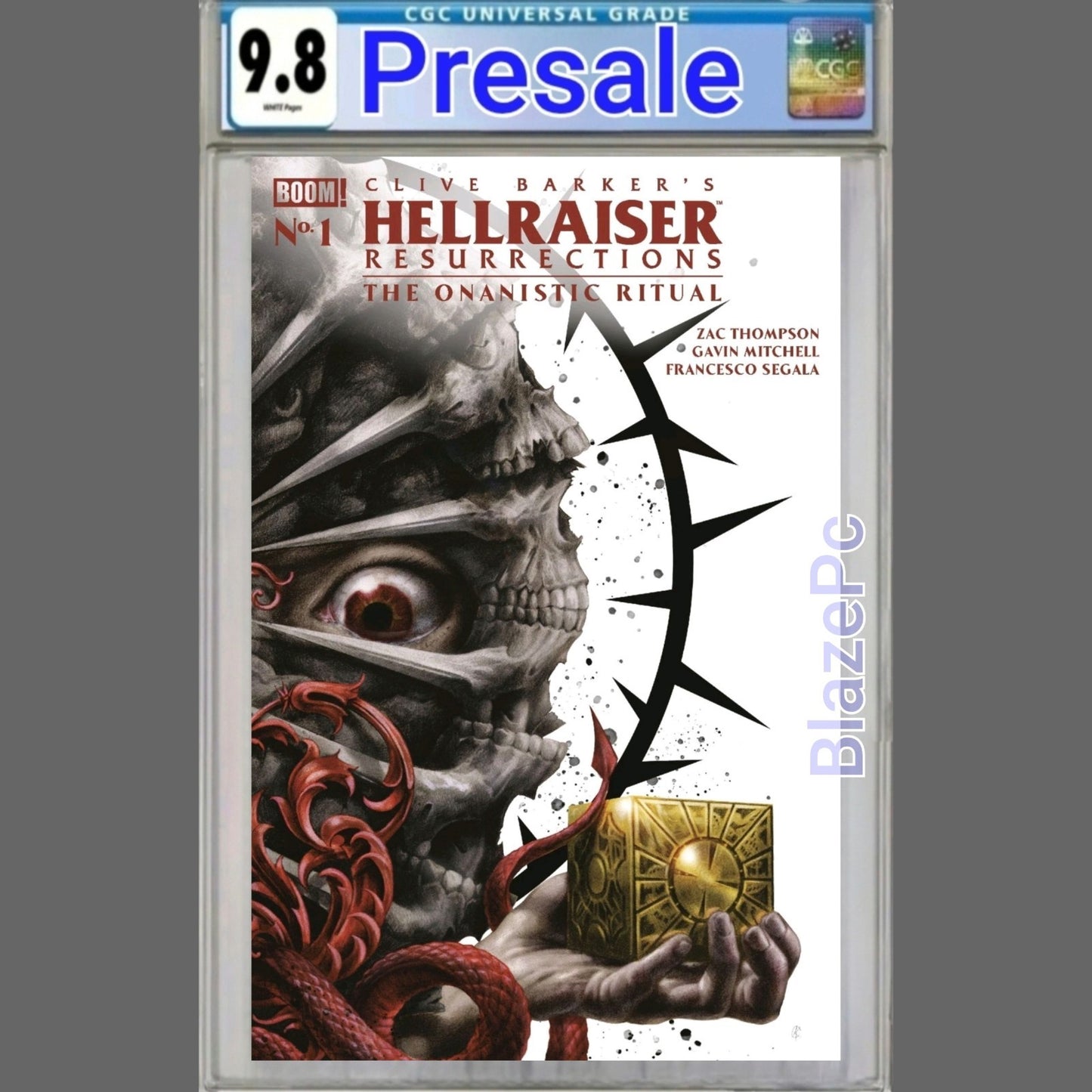 Hellraiser Resurrections Onanistic Ritual #1 CGC 9.8 Cover G FOC Currey PRESALE
