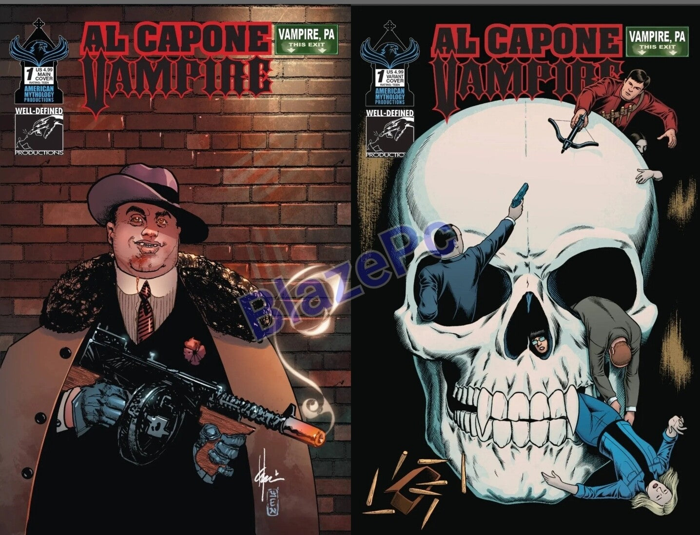 Al Capone Vampire #1 Cover A B Variant Set Options Comics 2023 NM