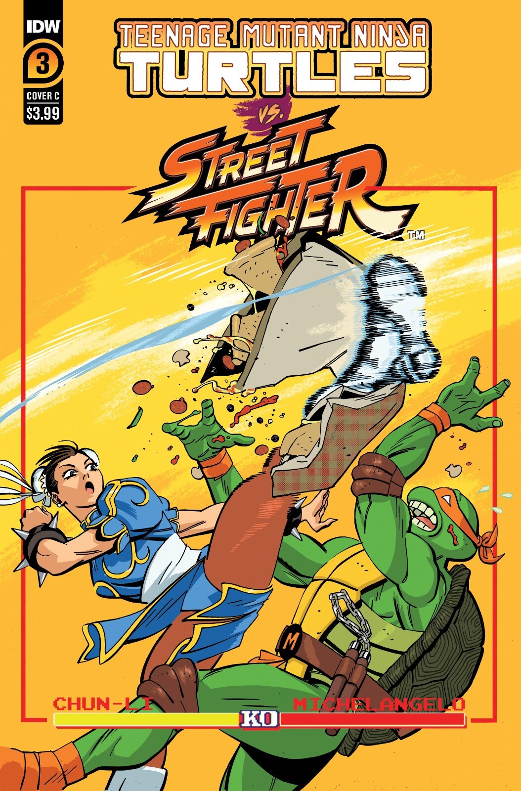 TMNT Vs Street Fighter #3 Cover A B C Variant Set or 1:25 1:50 Options IDW NM