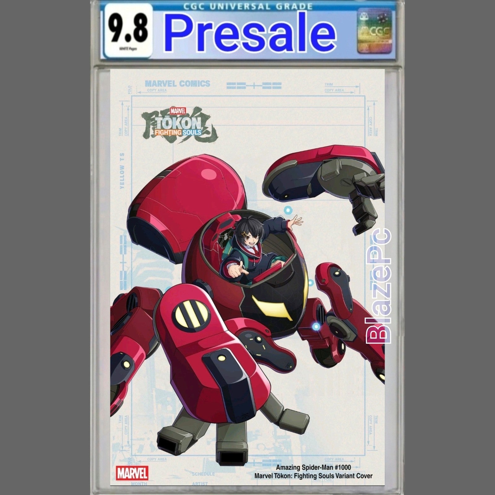Amazing Spider-Man #1000 CGC 9.8 Marvel Tokon Fighting Souls Variant PRESALE
