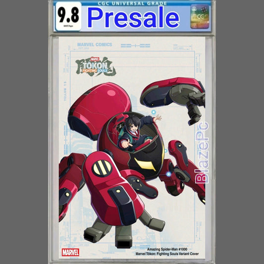 Amazing Spider-Man #1000 CGC 9.8 Marvel Tokon Fighting Souls Variant PRESALE