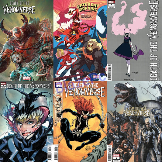 Death of the Venomverse #4 Cover A B C D E Variant Set or 1:10 Options 2023 NM