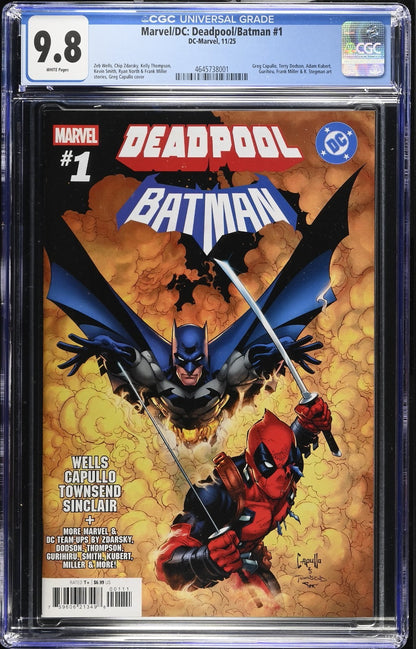 Deadpool Batman #1 CGC 9.8 Greg Capulo Cover A 1st Print DC Marvel Comics 2025