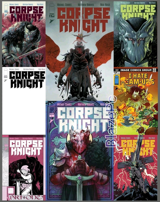 Corpse Knight #1 Cover A B G H I Variant Set 1:10 1:25 1:50 Options Presale 4/22