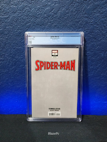 Spider-Man #7 CGC 9.8 1:100 Alex Ross Virgin Sketch Variant 1st Spider-Boy 2023