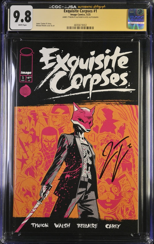 Exquisite Corpses #1 CGC SS JSA 9.8 Cover A Walsh 1st Print Signed By Tynion