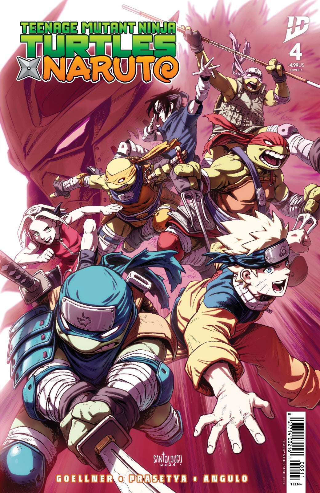 TMNT x Naruto #4 Cover A B C D Variant Set or 1:25 1:50 Options IDW NM