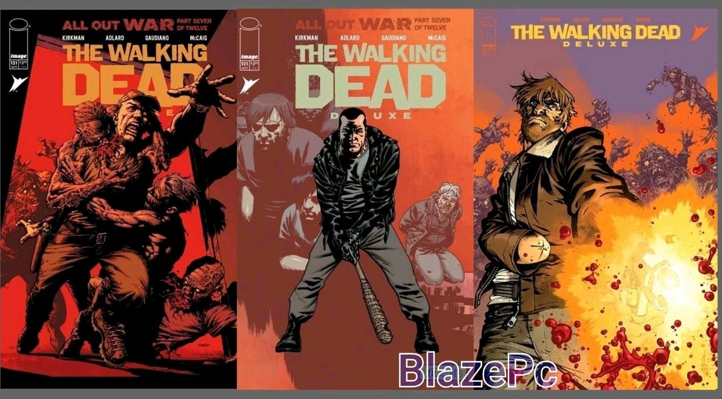 Walking Dead Deluxe #121 Cover A B C Variant Set Option Image 2025 Presale 9/17