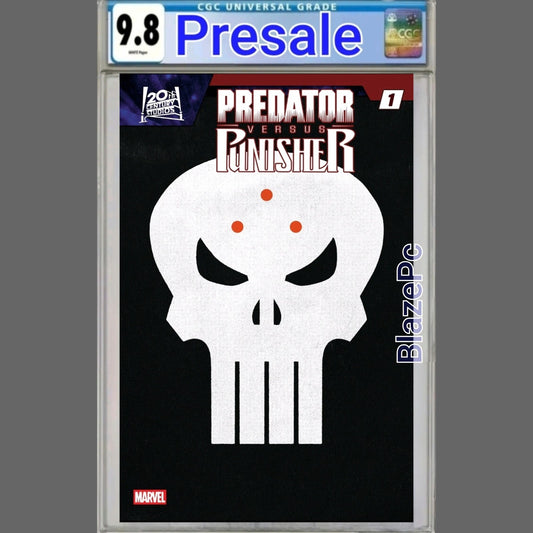 Predator Vs Punisher #1 CGC 9.8 Teaser Logo Cover E Variant 2026 PRESALE