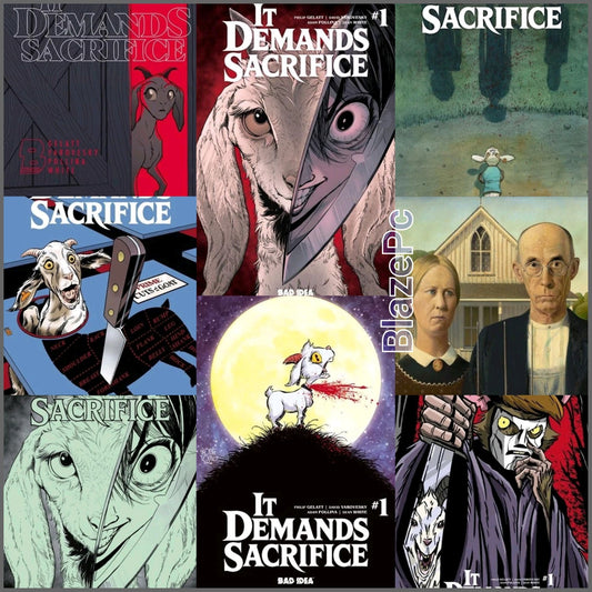 It Demands Sacrifice #1 Cover A B C D E J K L Variant Set Options Presale 10/7