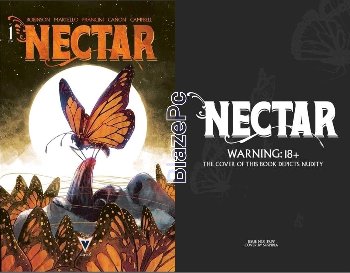 Nectar #1 2nd Print Cover A C Variant Set Options Vault Comics 2026 Presale 4/15