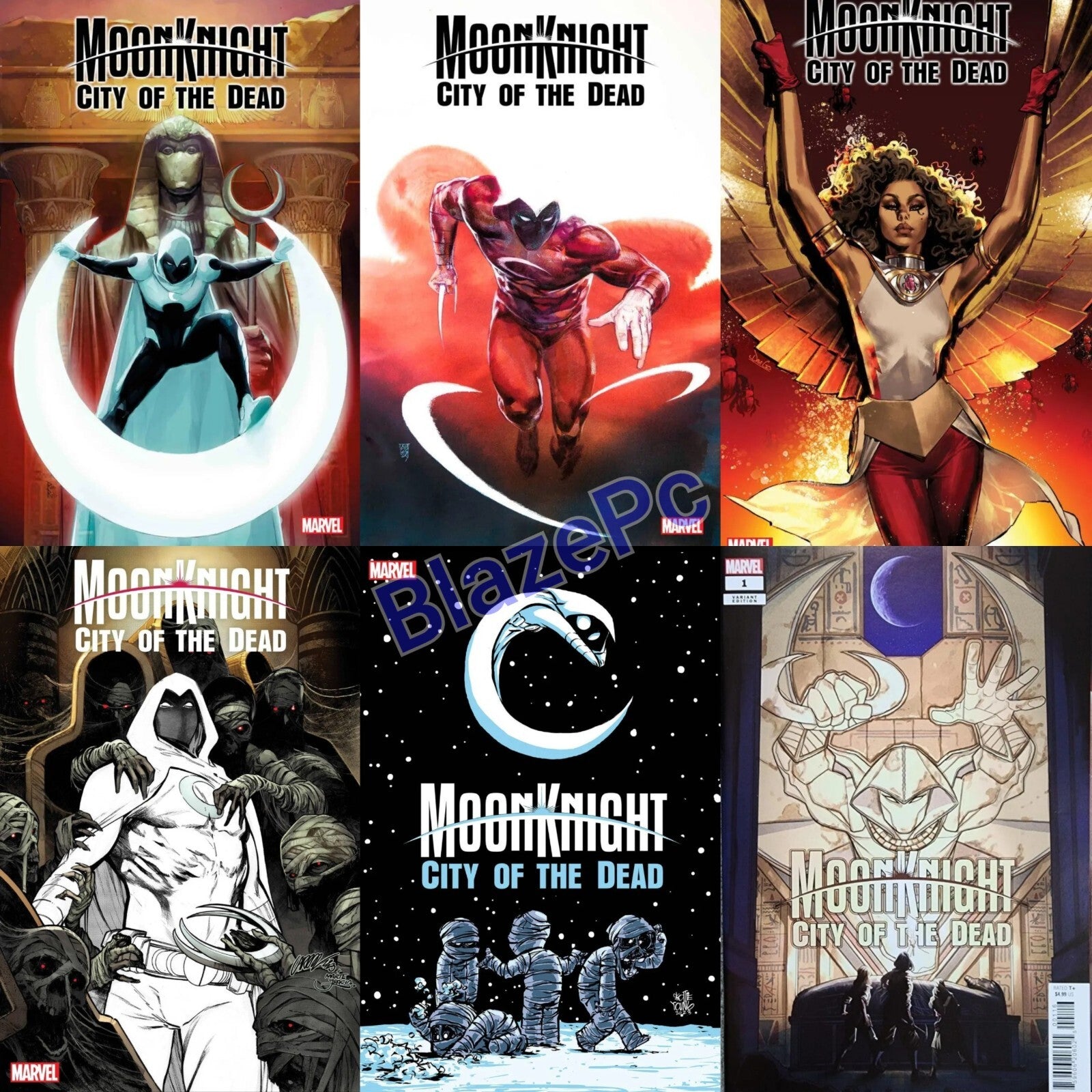 Moon Knight City of the Dead #1 Cover A B C D E Variant Set or 1:50 Options NM