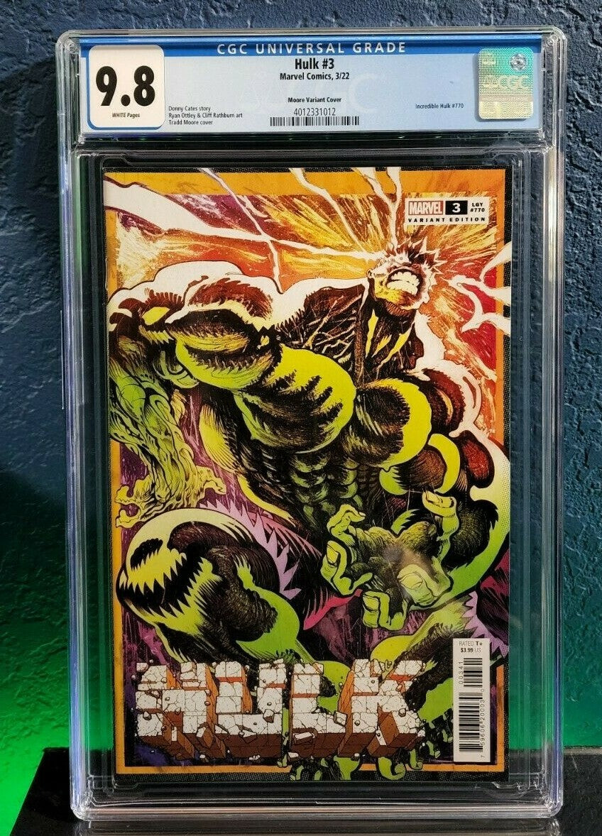 Hulk #3 CGC 9.8 1:25 Moore Variant Titan 1st Print Donny Cates Marvel 2022