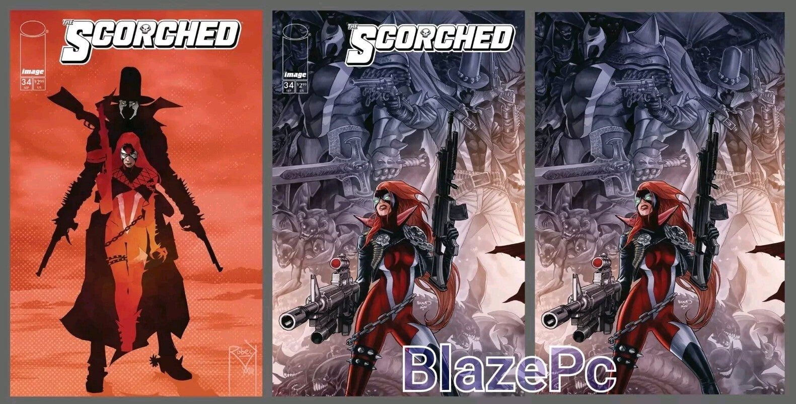 Spawn Scorched #34 Cover A B C Variant Set Options Image 2024 NM