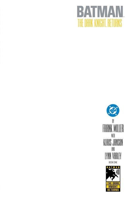 Batman The Dark Knight Returns Facsimile 1 A B C D E Variant Option Presale 2/25