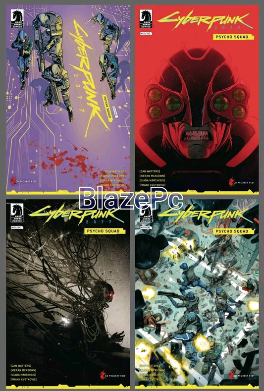 Cyberpunk 2077 Psycho Squad #1 Cover A B C D Variant Set Options 2025 NM