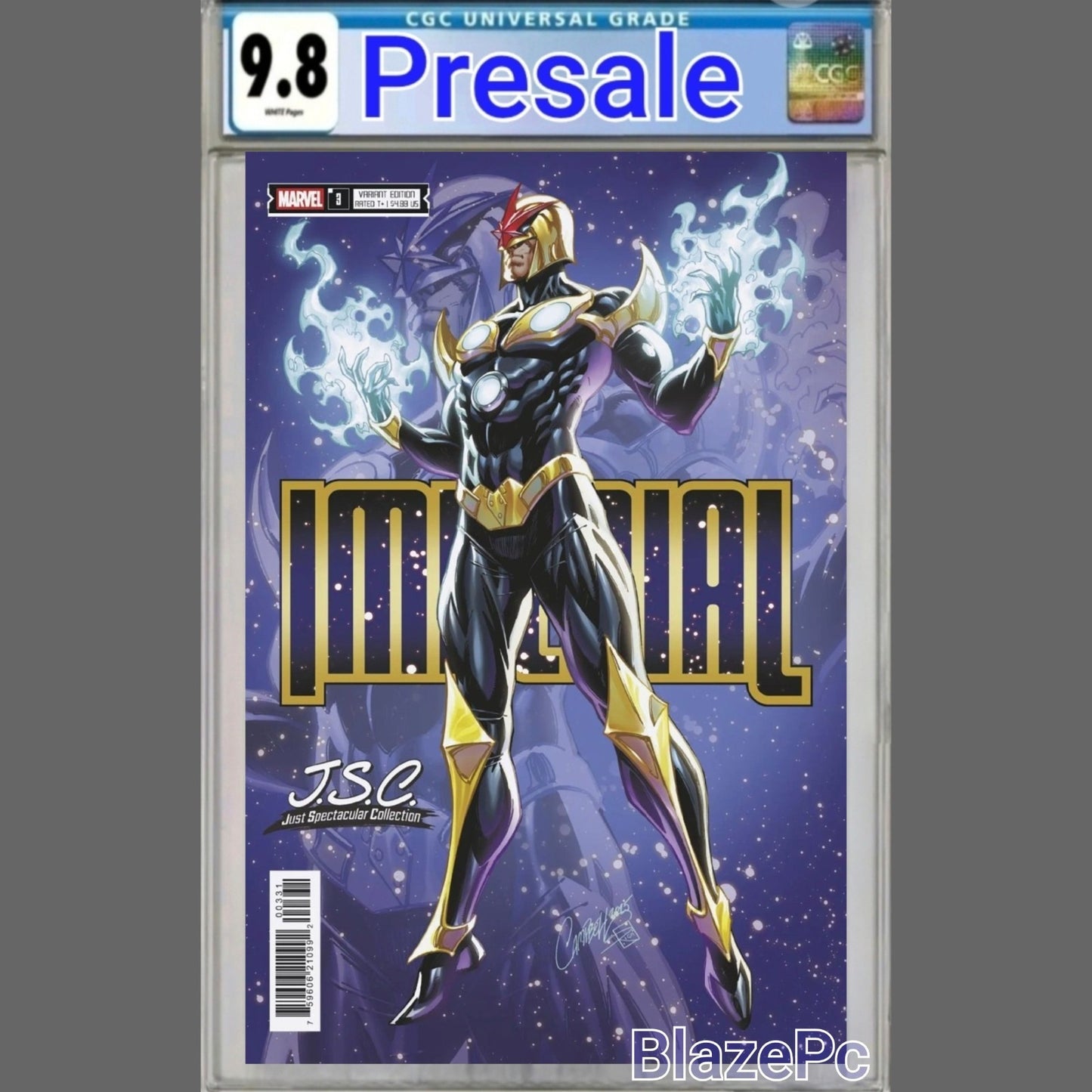 Imperial #3 CGC 9.8 J Scott Campbell Just Spectacular Collection Variant PRESALE