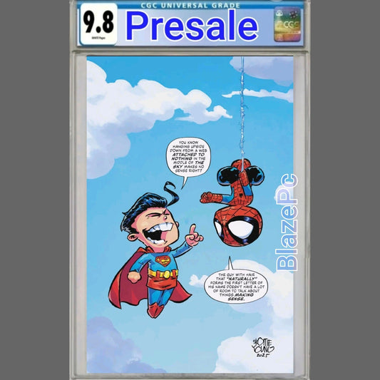 Marvel DC Spider-Man Superman #1 CGC 9.8 Young Virgin Variant 2026 PRESALE