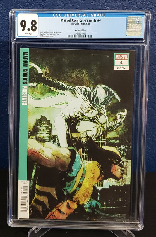 Marvel Comics Presents #4 CGC 9.8 1:50 Bill Sienkiewicz Variant Moon Knight 2019