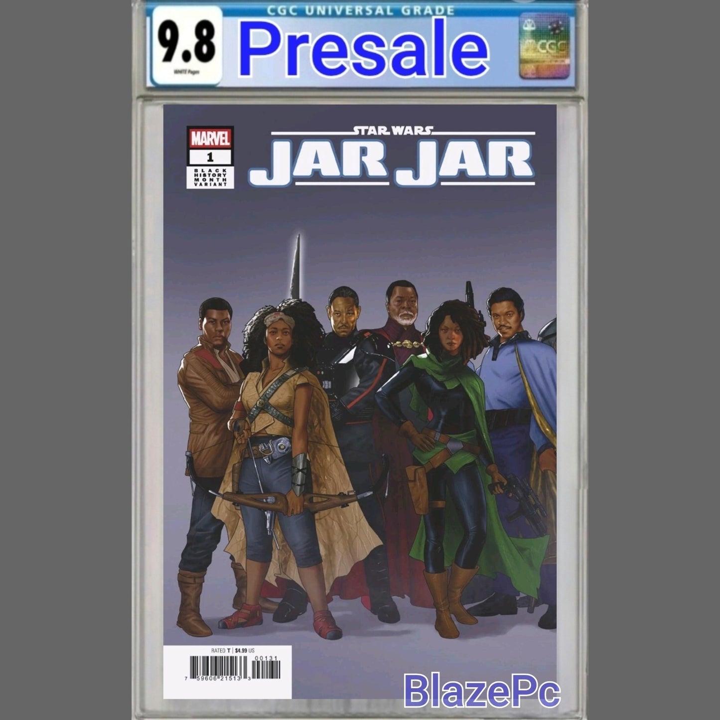 Star Wars Jar Jar #1 CGC 9.8 Taurin Clarke Connecting Variant 2026 PRESALE