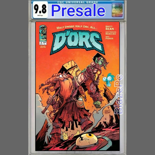 Dorc #3 CGC 9.8 2nd Print Brett Bean Cover A Variant Image Comics 2026 Presale