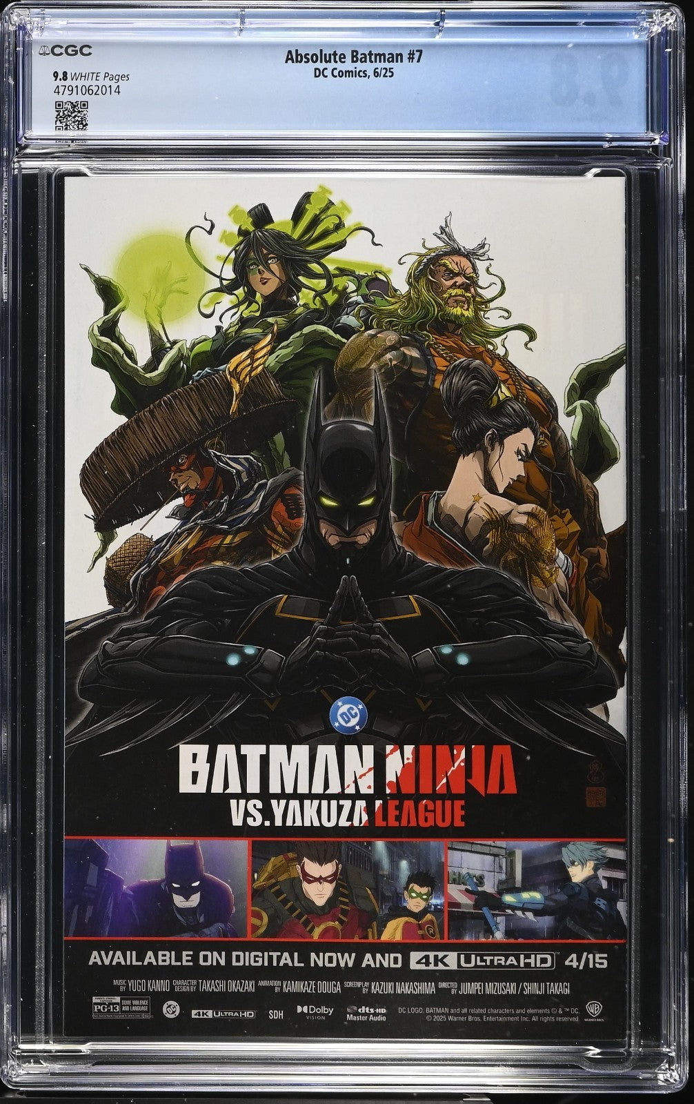 Absolute Batman #7 CGC 9.8 Nick Dragotta Cover A 1st Print Freeze DC Comics 2025