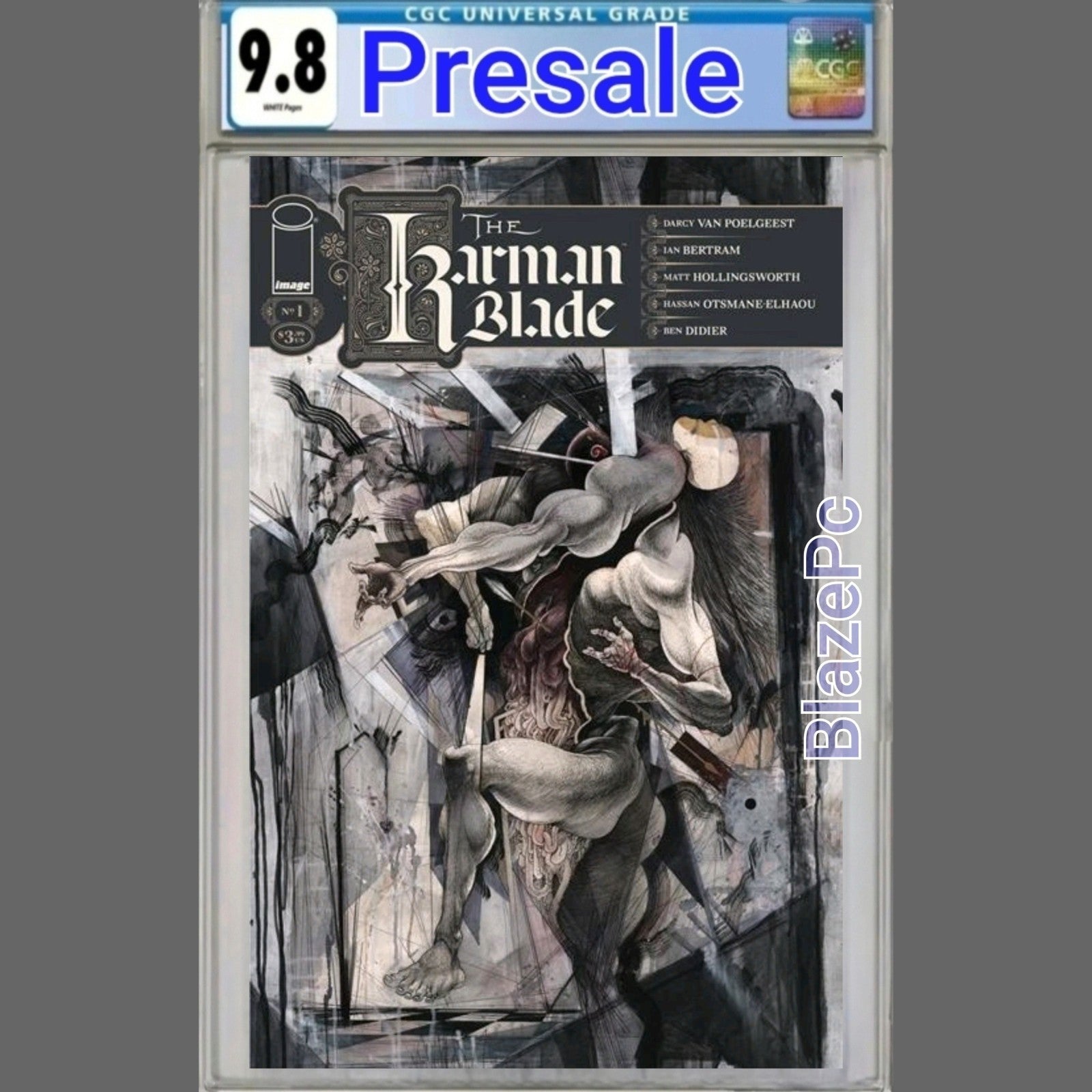 Karman Blade #1 CGC 9.8 1:50 Cover D Ian Bertram Painted Variant 2026 PRESALE