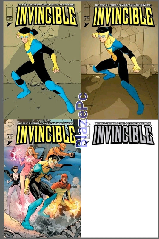 Invincible Foil Edition #1 Reprint Cover A B C D Variant Set Option Presale 3/11