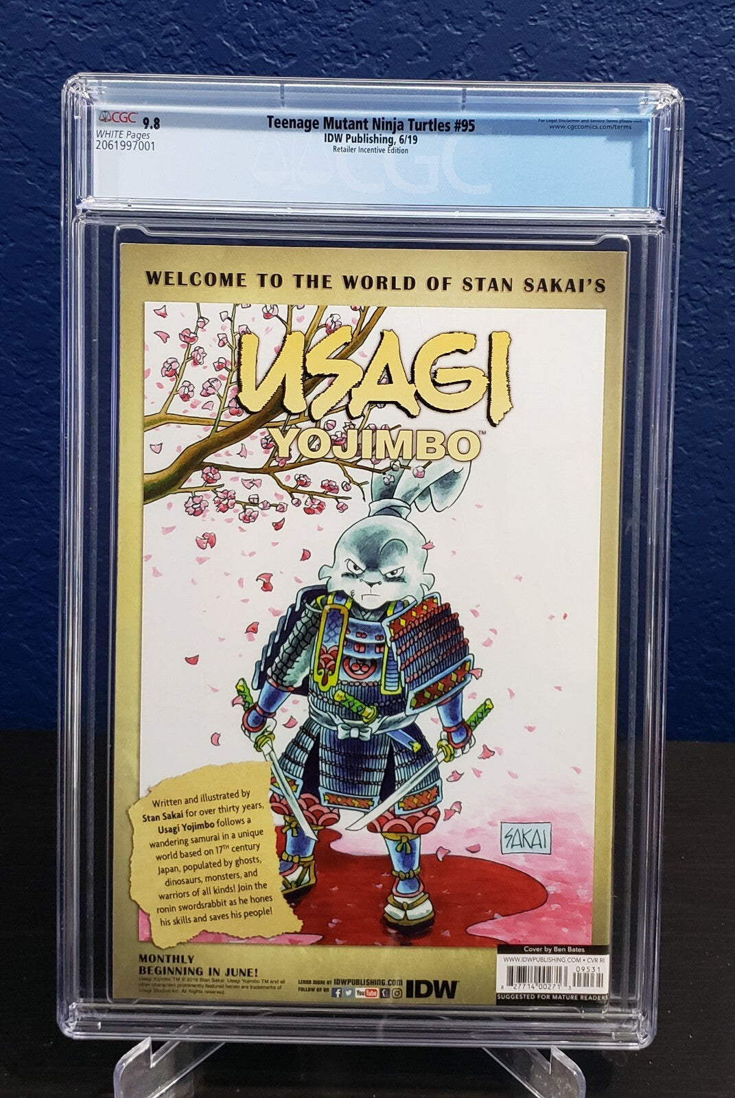 Teenage Mutant Ninja Turtles #95 CGC 9.8 1:10 Incentive Variant Jennika tmnt