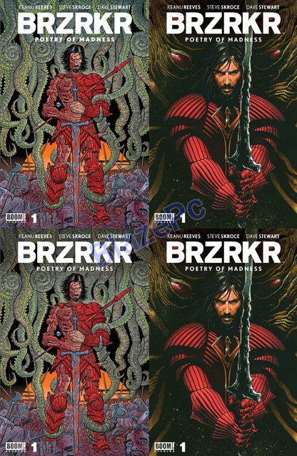 BRZRKR Poetry of Madness #1 A B C D Variant Set or 1:10 1:25 1:50 Option 2023 NM
