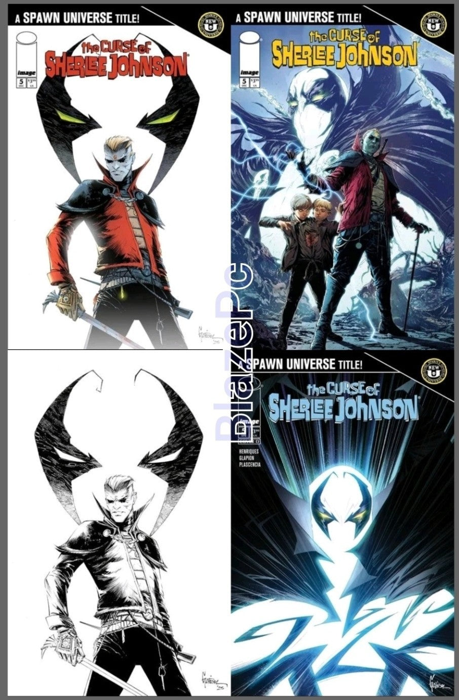 Spawn The Curse Sherlee Johnson #5 A B C D Variant Set Option Image Presale 4/22