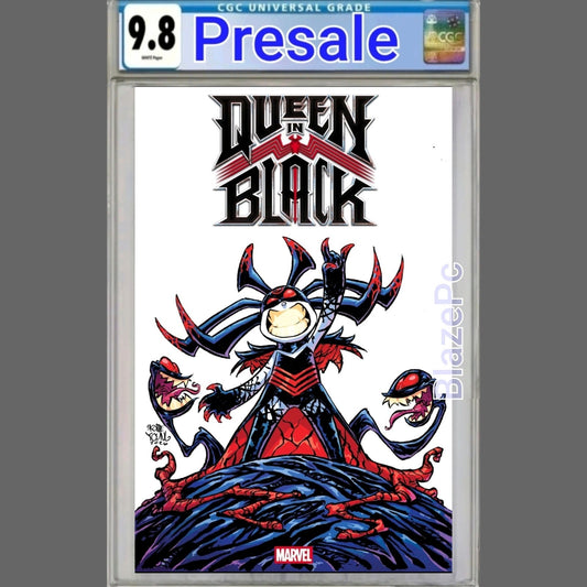 Queen In Black #1 CGC 9.8 Skottie Young Sketch Variant Marvel 2026 PRESALE