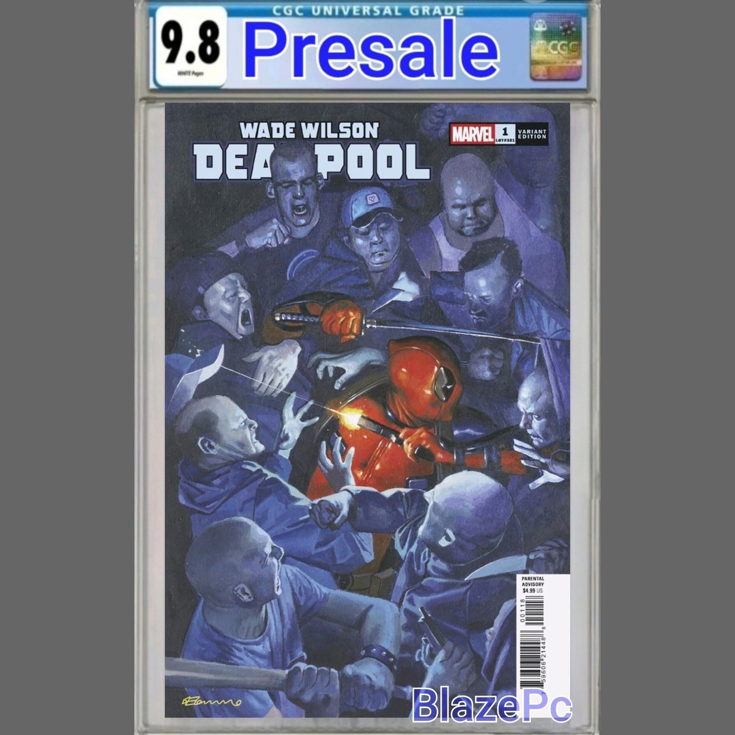 Wade Wilson Deadpool #1 CGC 9.8 1:25 Fabrizio De Tommaso Variant 2026 PRESALE