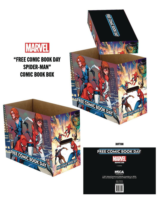 FCBD Marvel Spider-Man Short Comics Storage Box 5 Pack Brand New