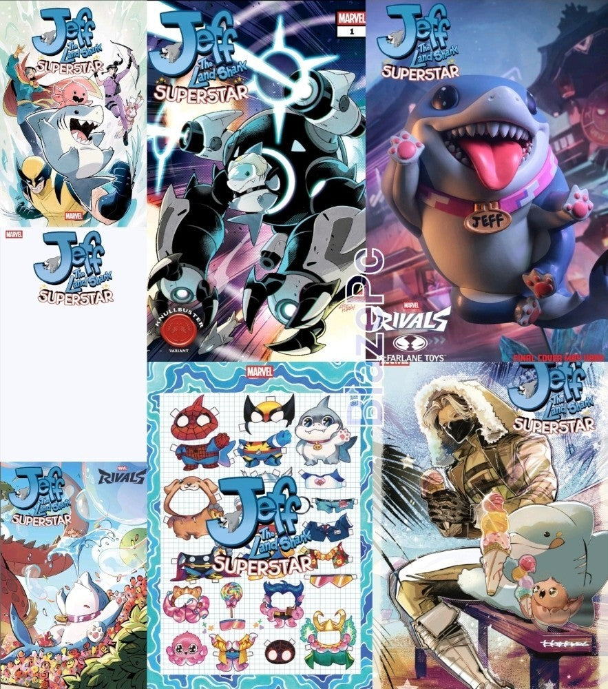Jeff The Land Shark Superstar #1 A B C D E F G Variant Set Options Presale 7/8