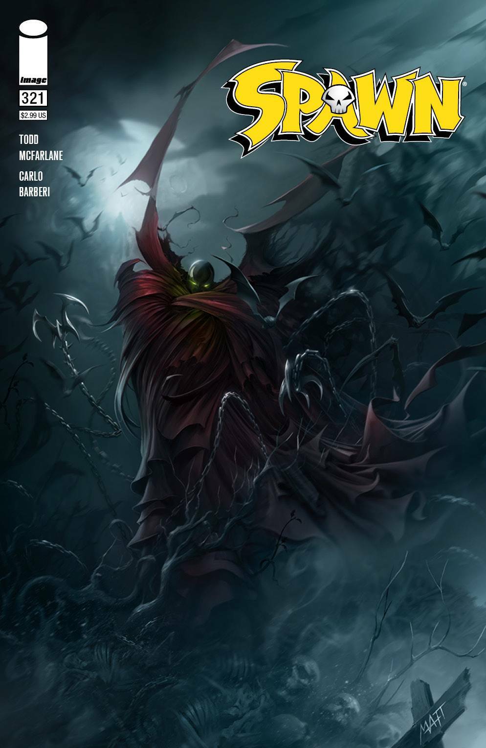 Spawn #321 Cover A B C Variant Set Options Barends Mattina Image Comics 2021 NM