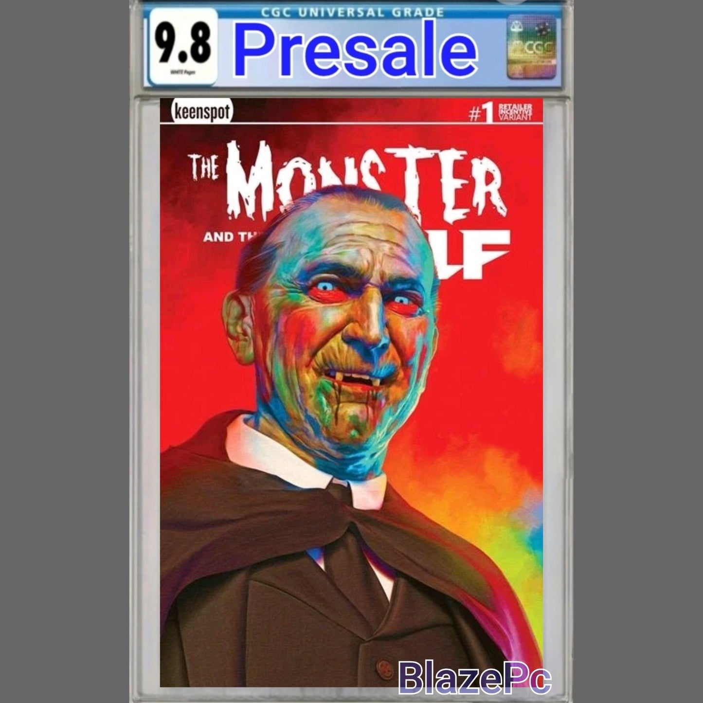 Mark Spears The Monster & The Wolf #1 CGC 9.8 1:1000 Metal Blind Bag PRESALE