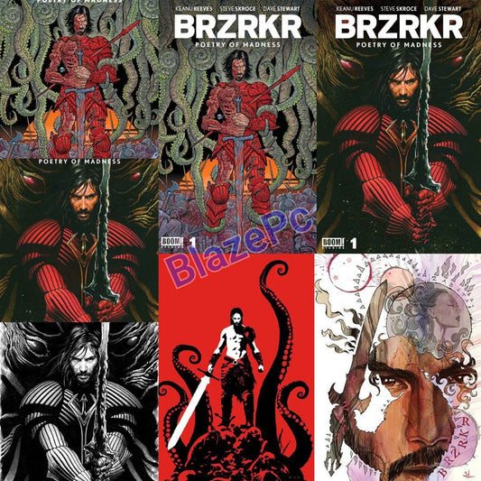BRZRKR Poetry of Madness #1 A B C D Variant Set or 1:10 1:25 1:50 Option 2023 NM