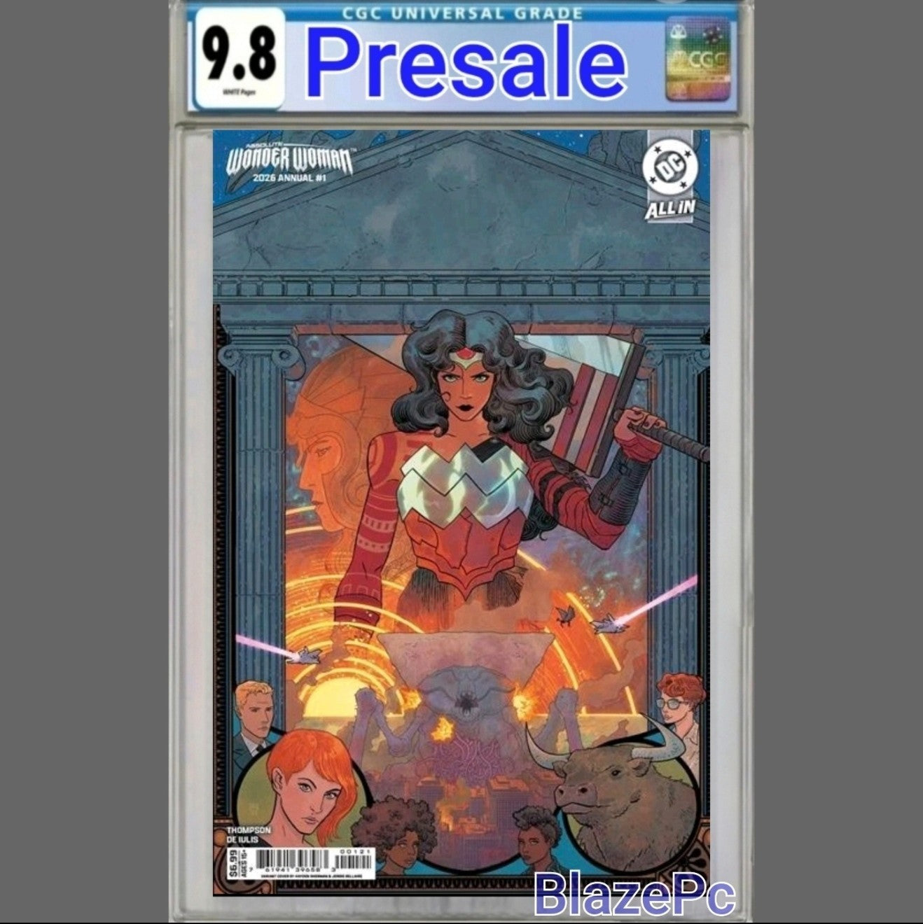 Absolute Wonder Woman Annual 2026 #1 CGC 9.8 Cover B Sherman Variant DC PRESALE