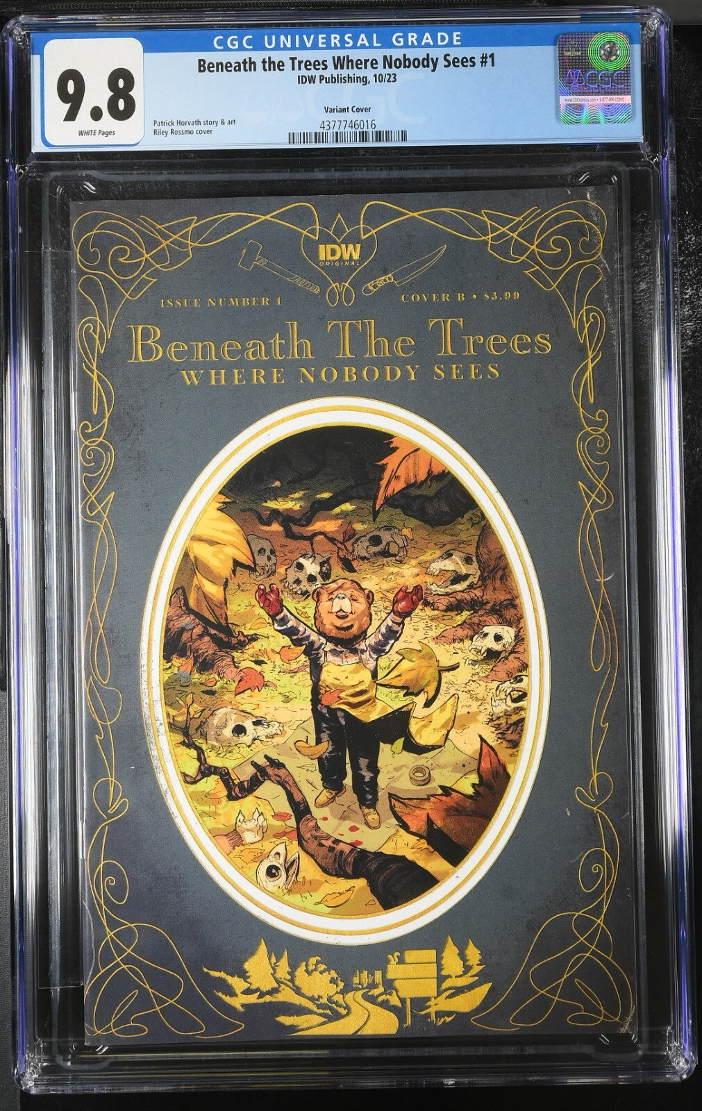 Beneath The Trees Where Nobody Sees #1 CGC 9.8 Cover B Rossmo Variant IDW 2023